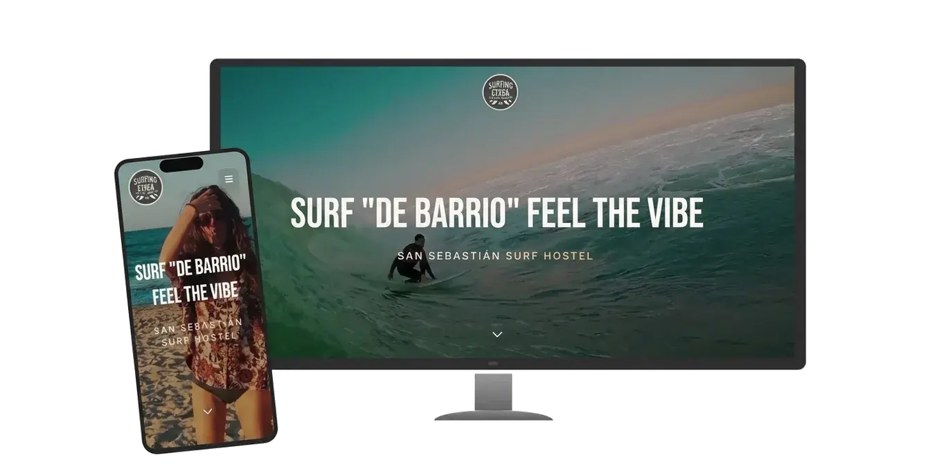 Surfing Extea website